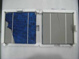 Broken solar cells - packaging