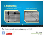 In this video we show the 10 most common defects that will occur during production of solar panels.