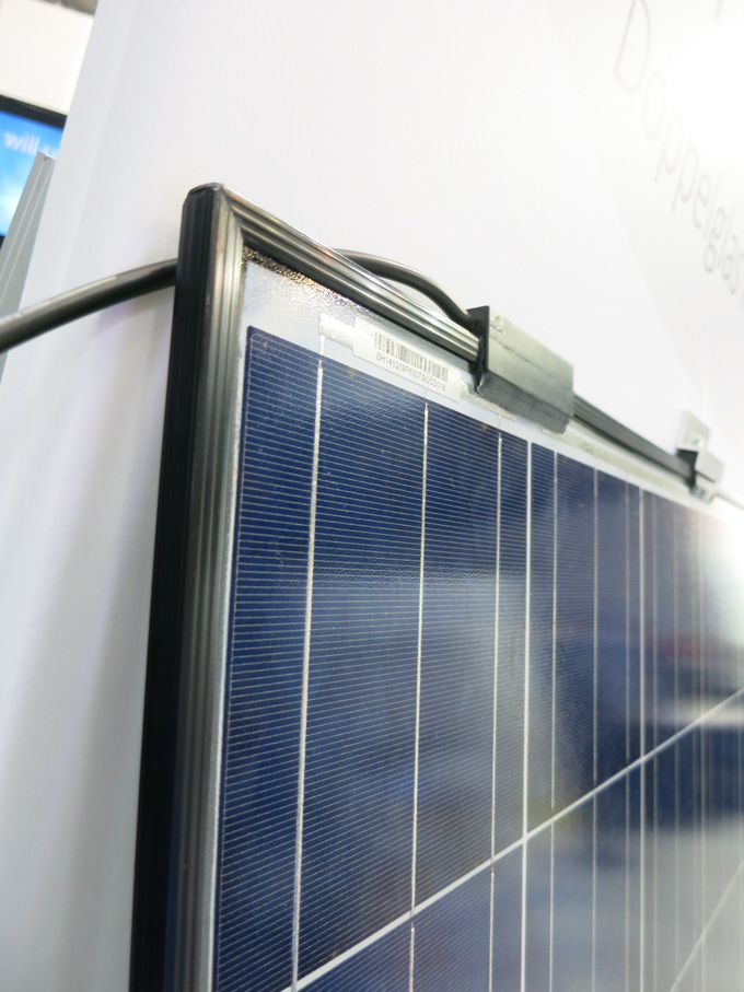 BYD solar module with new silicon gel encapsulant (no EVA)