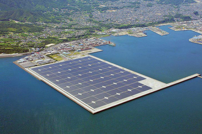 Kyocera worlds largest floating solar plant in Japan