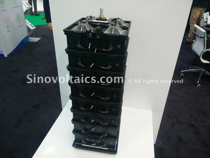 Aquion Energy Saltwater battery at Intersolar Europe