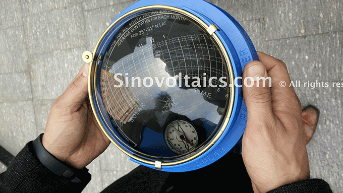 Solar panel meters: Solar Pathfinder