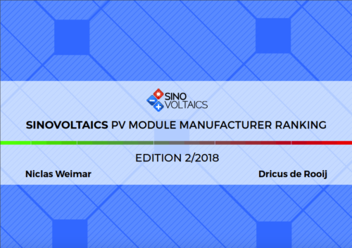 Sinovoltaics - PV Module Manufacturer Ranking