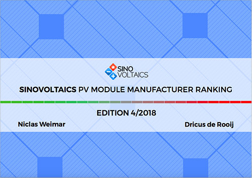 4rd Edition Sinovoltaics PV Ranking Report 2018