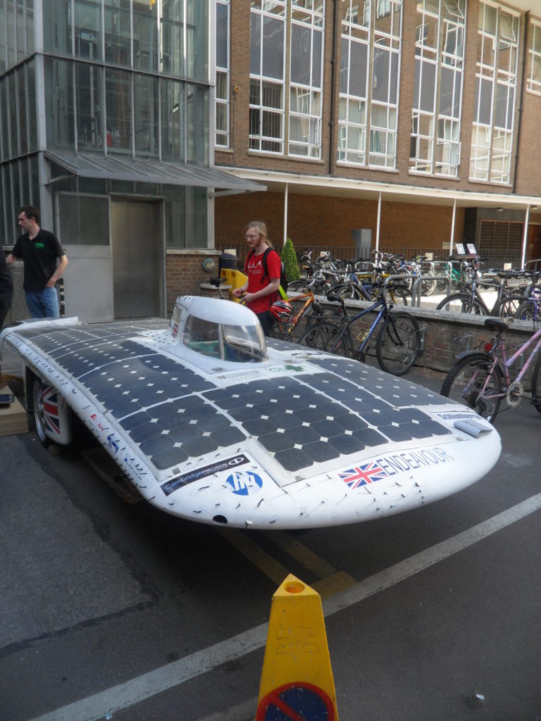 solar car built by Cambride University